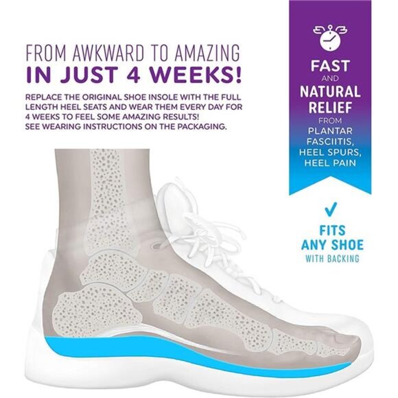 Heel That Pain High Arch Plantar Fasciitis Insoles – Sole Seats Foot - Picture 4 of 5